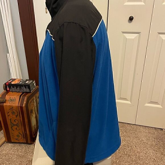 Callaway Sport Mens Large Blue/Black Half ZIP Pullover - Picture 4 of 5